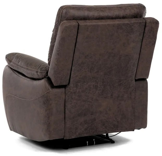 Relax fotel vezeték nélküli elektromos vezérléssel, barna vintage szövettel. TV-4094 BR3