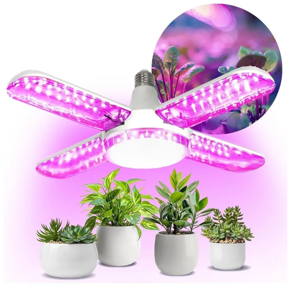 LED Növénynevelő izzó PLANTY E27/40W/230V 1200K