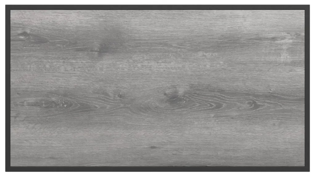 Kerti asztal szürke 100x55x70 cm DPC és acél