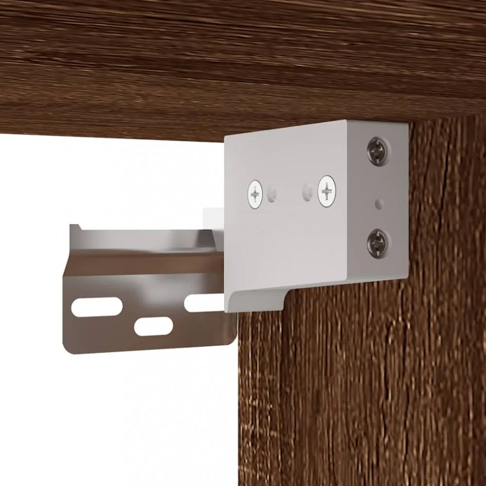 vidaXL 3 részes barna tölgy színű szerelt fa TV-szekrényszett