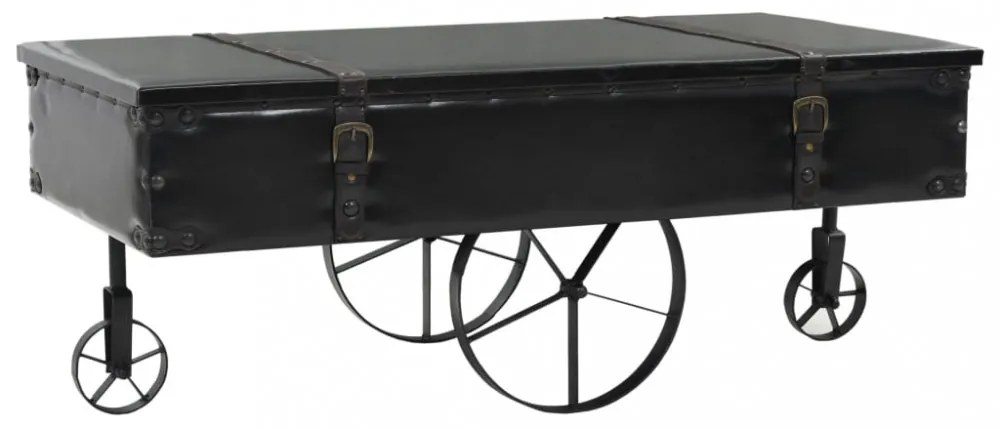 MDF és fenyő dohányzóasztal 110 x 55 x 43 cm