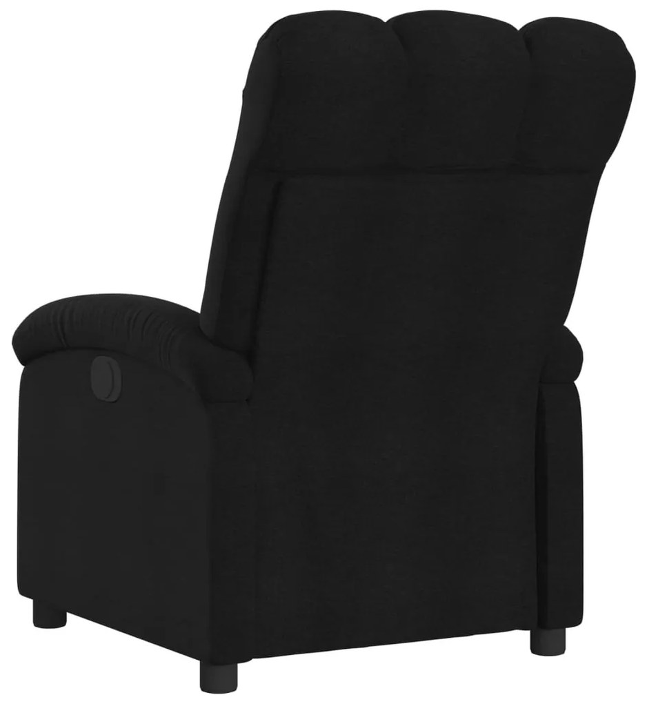 fekete szövet relaxfotel