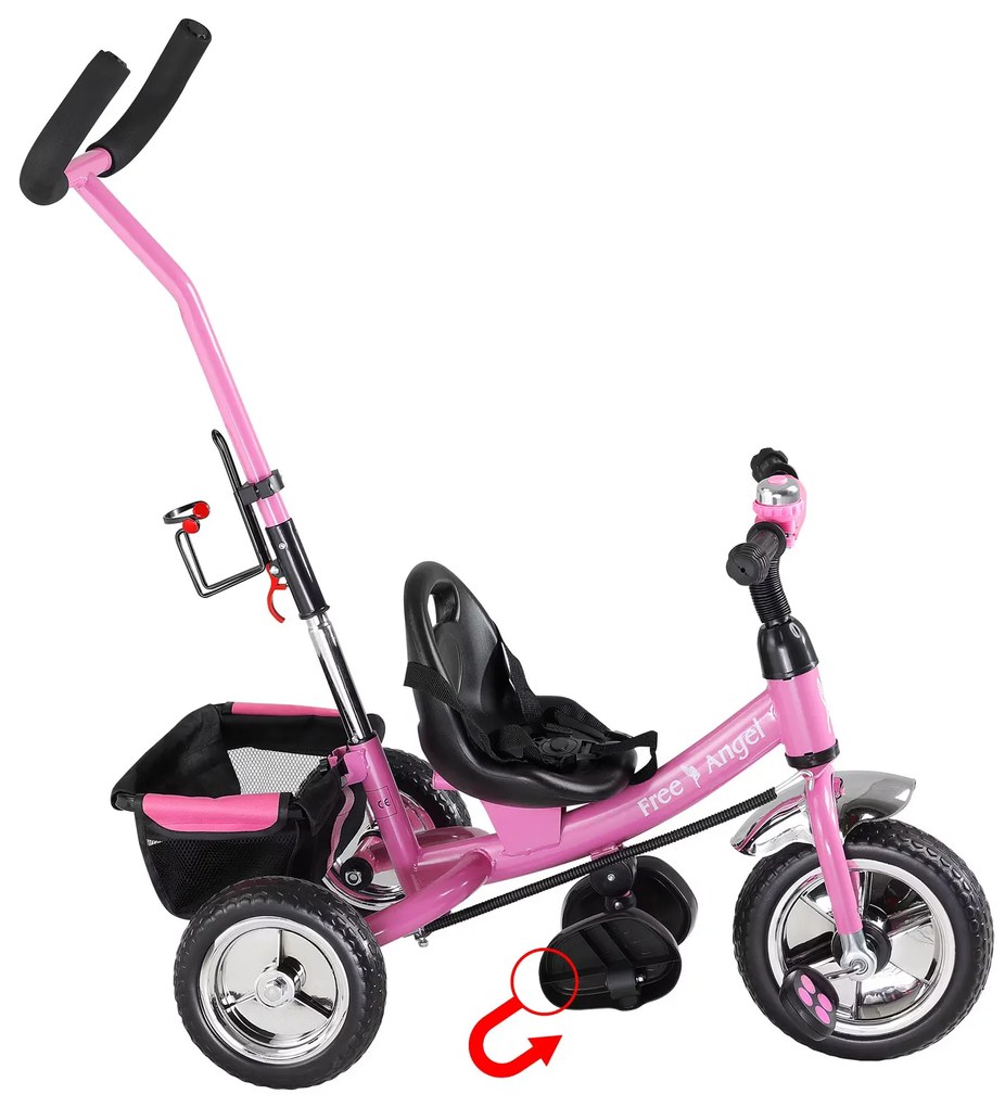 Deuba Gyerek háromkerekű Free Angel - rózsaszín