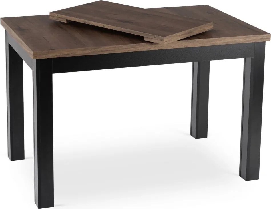 SKUBI bővíthető asztal 120-160 cm dió-fekete