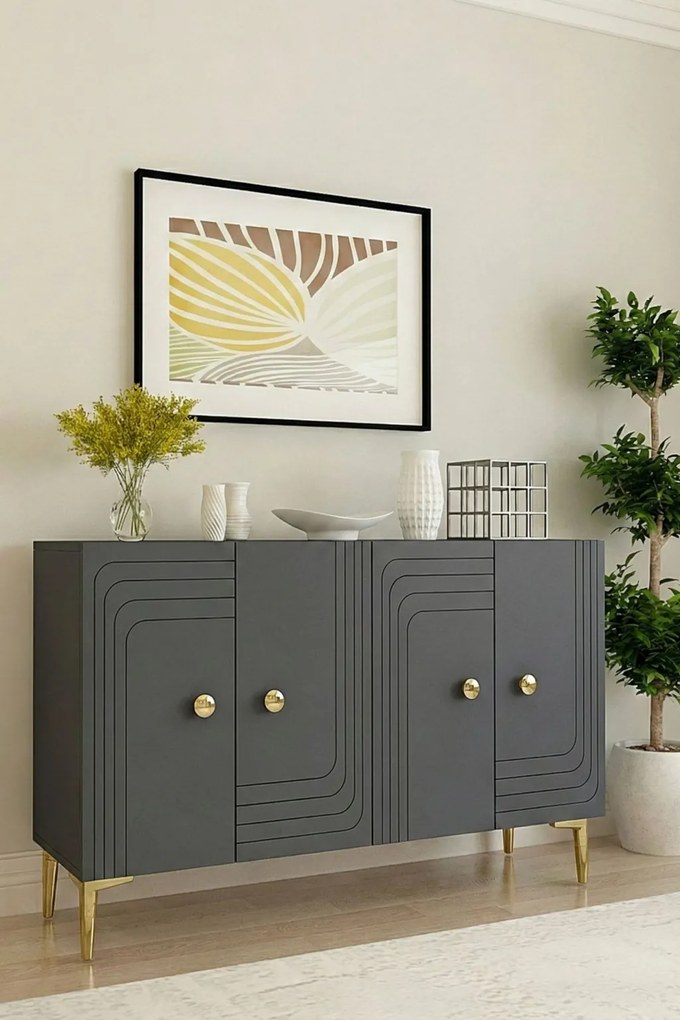 Lessi 120 - Anthracite, Gold