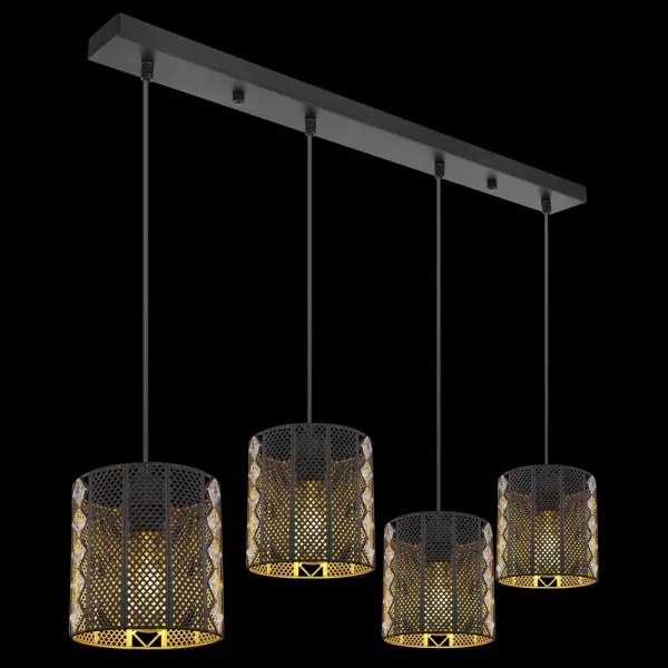 Globo 15450-4H ABINY 4xE27/60W/230V arany-fekete függeszték