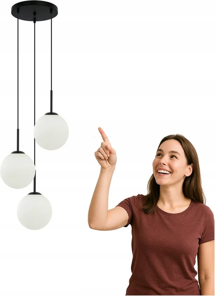 Függőlámpa Deore PND-5578-3S-BK Italux