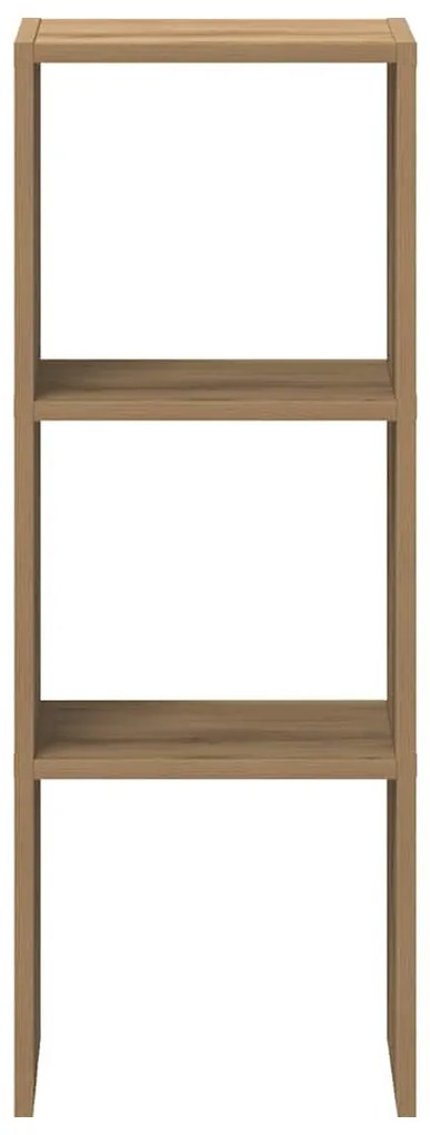 kézműves tölgy szerelt fa könyvespolc halmozható 30x30x80 cm