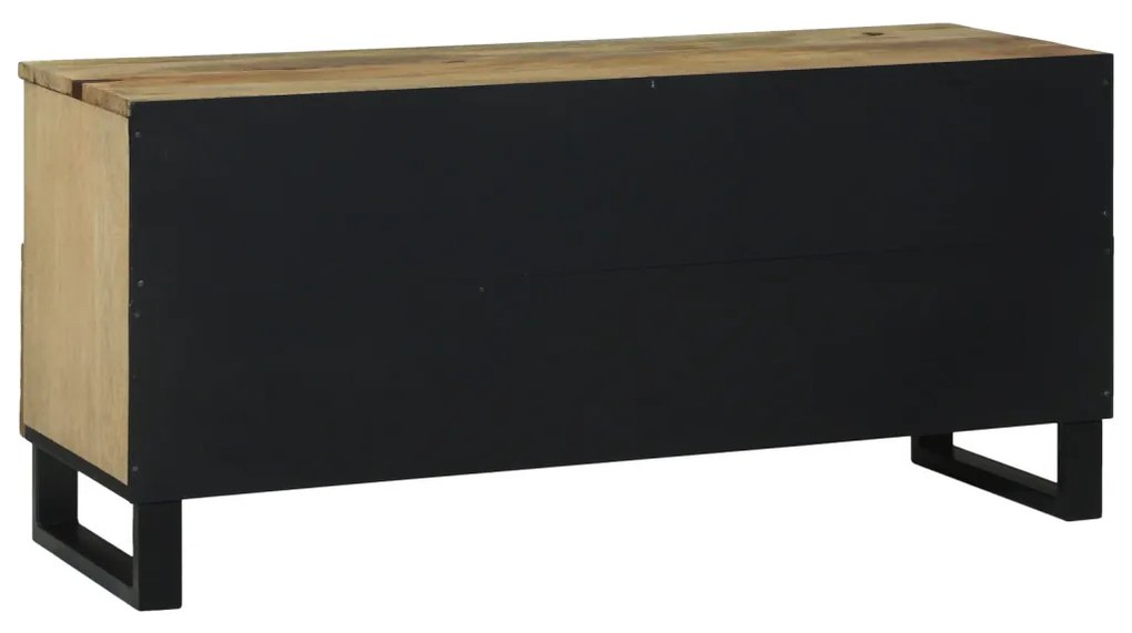 TV szekrény, 100x33,5x46 cm, tömör mangófából készült