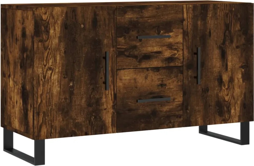 vidaXL füstös tölgy színű szerelt fa tálalószekrény 100 x 36 x 90 cm
