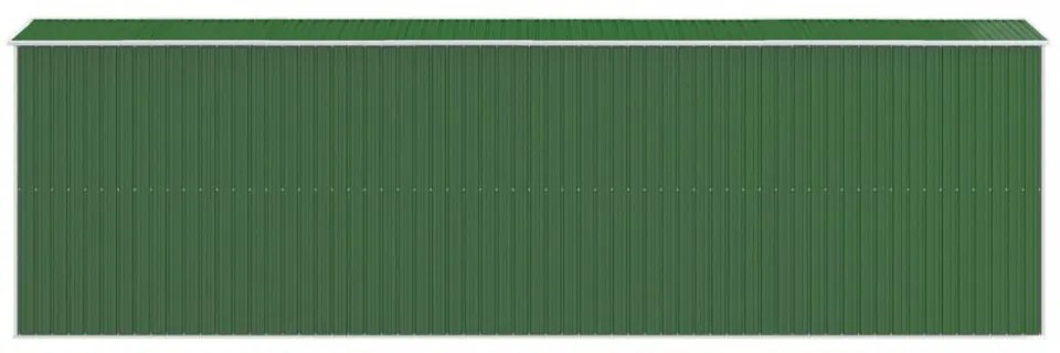 zöld horganyzott acél kerti fészer 192x606x223 cm