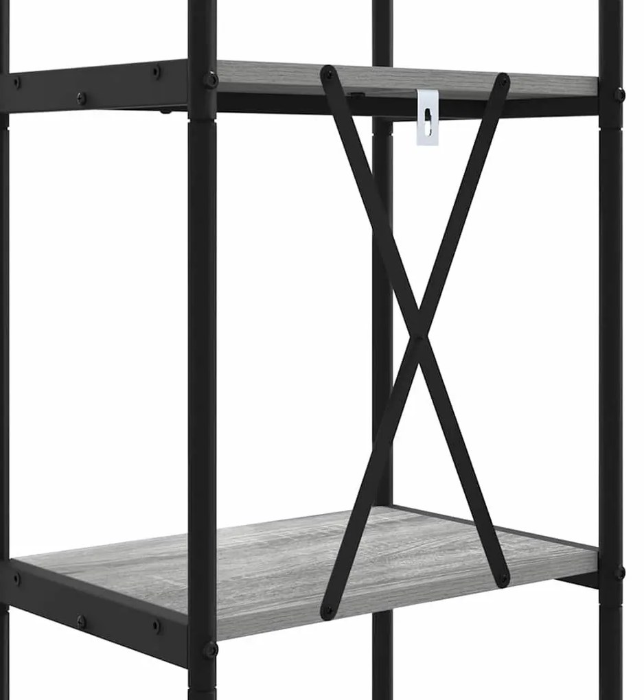 Könyvespolc Szürke sonoma 40 x 30 x 109 cm Faanyag