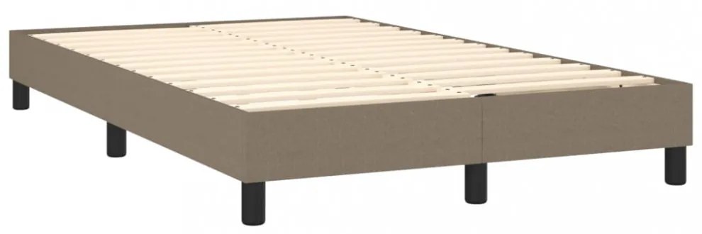 tópszínű szövet rugós ágykeret 120x200 cm