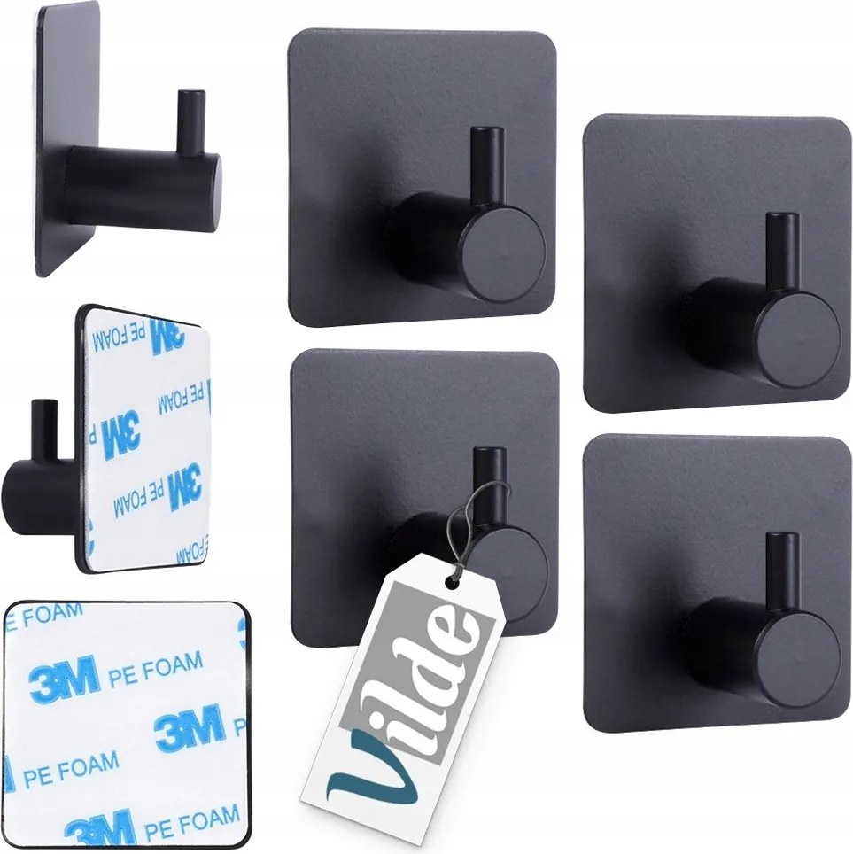 4x Öntapadós törölközőtartó törlőkendő fürdőszobai konyhai akasztó