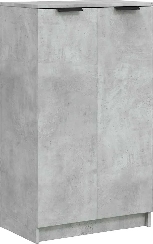 vidaXL betonszürke szerelt fa cipősszekrény 59 x 35 x 100,5 cm
