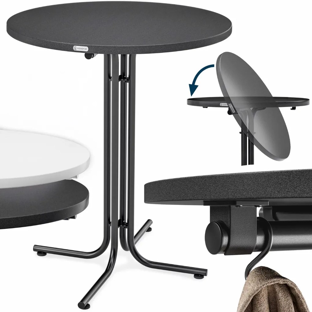 RAUL összecsukható bárasztal 110x80cm, szürke Casaria