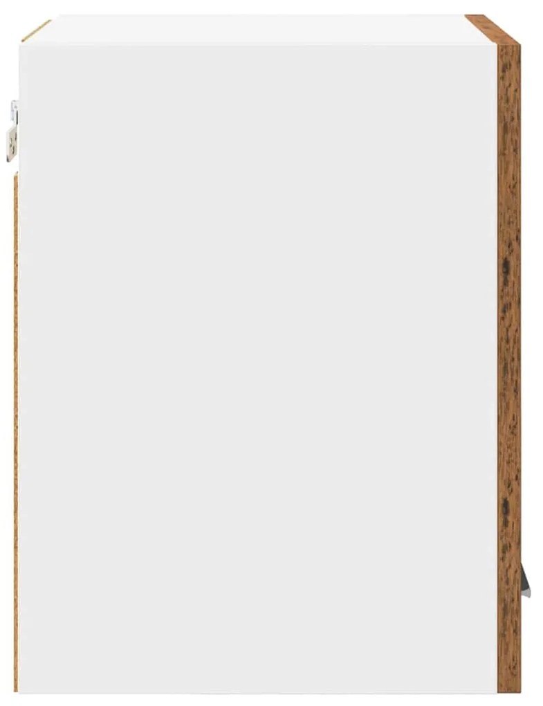 Függő szekrény Riga 2 pcs Régi fa és fehér 30 x 31 x 40 cm