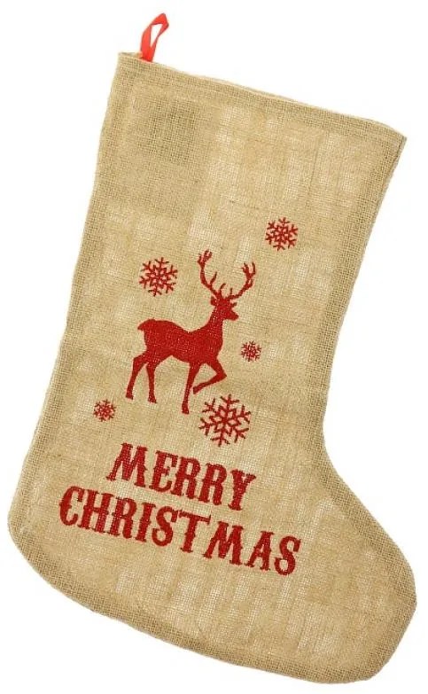 Karácsonyi Reindeer kandalló zokni, csizma 44,5 cm