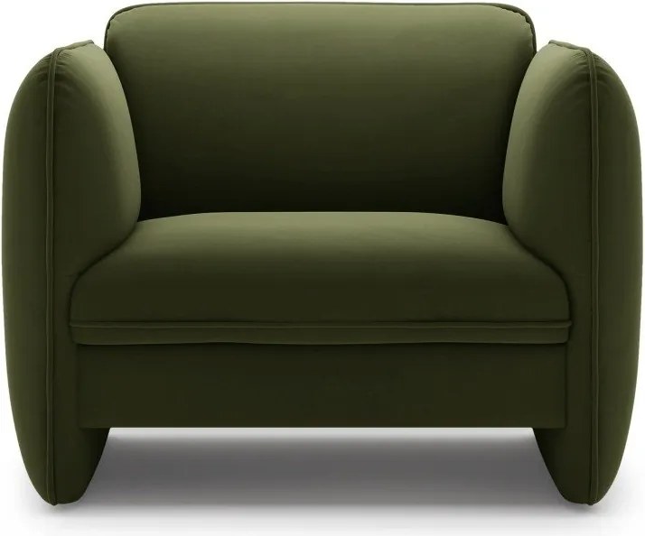 Zöld bársony fotel Georgia – Micadoni