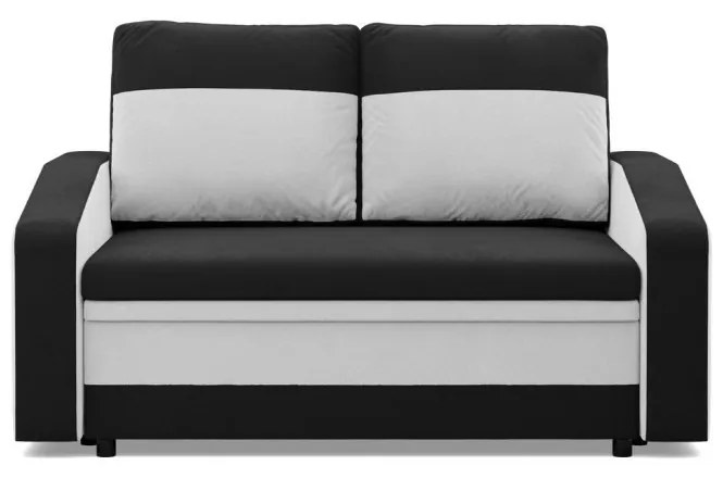 Hewlet kanapé, szövet anyag, fekete - fehér