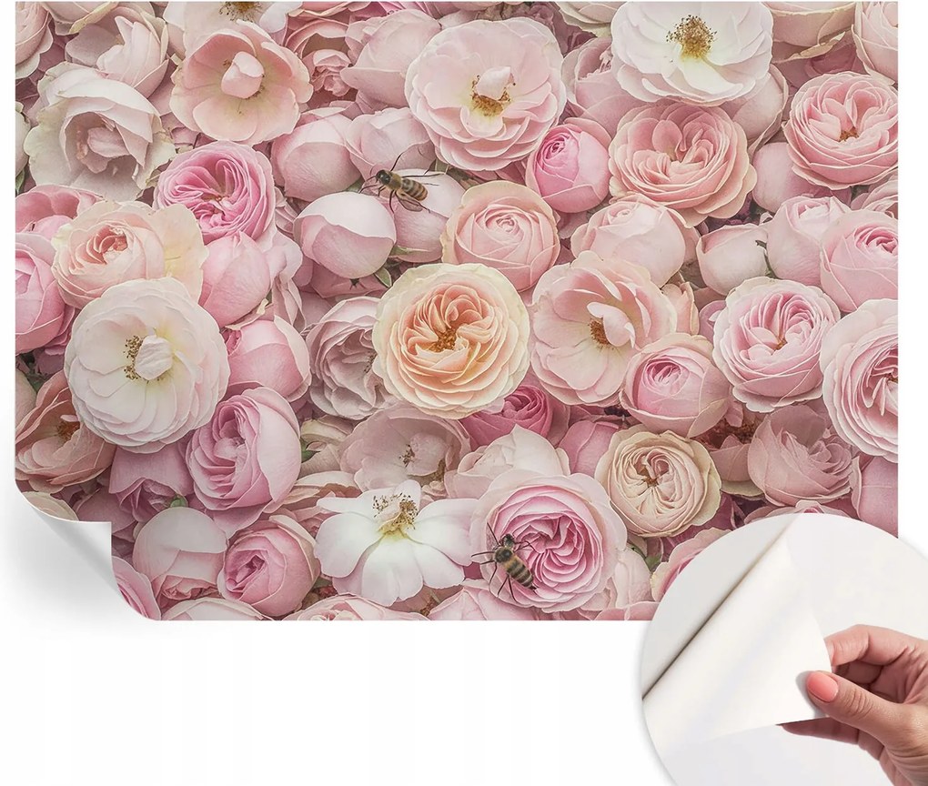 Öntapadós Dekoratív Fotótapéta Hálószobába Gyönyörű virágok 312x219 cm