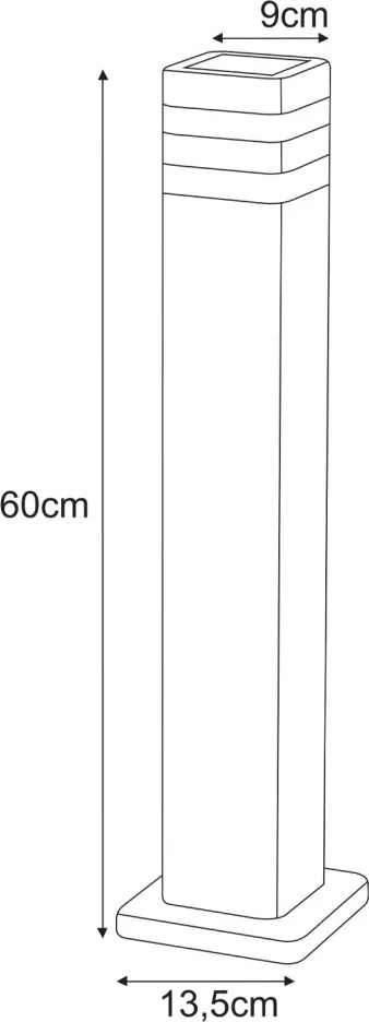 KAJA K-8208 TAMIZA Modern Kültéri Állólámpa Fekete E27 IP44