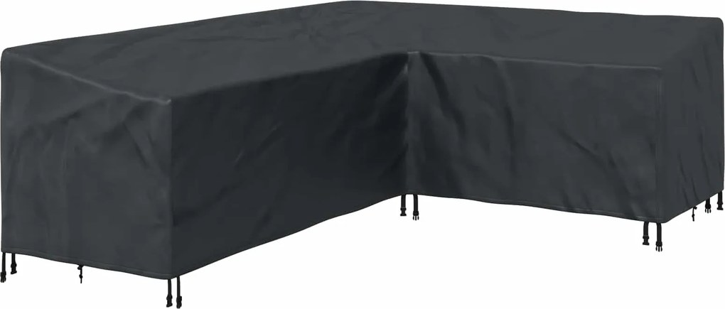 vidaXL Bútor takaró Fekete 250 x 180 x 80 cm 600D Oxford Szövet