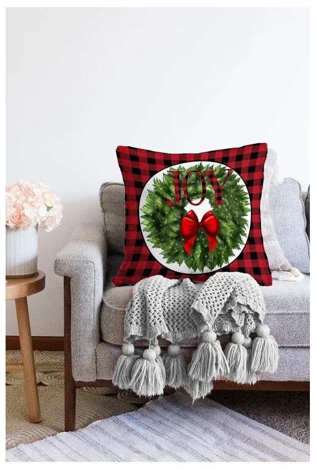 Párnahuzat karácsonyi mintával 43x43 cm – Mila Home