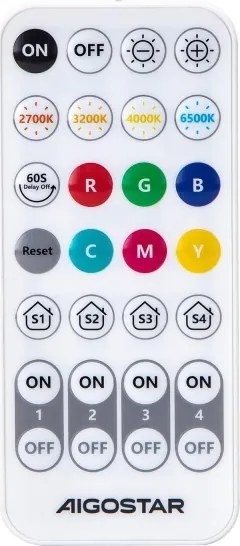 SZETT 6x LED RGBW dimmelhető izzó MESH GU10/6,5W/2300V 2700-6500K - Aigostar