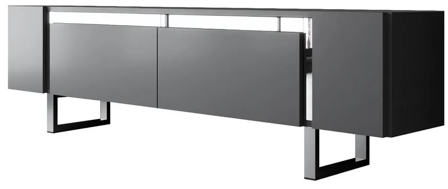 TV szekrény Yildiz - Anthracite, Silver
