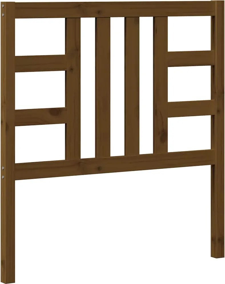 vidaXL mézbarna tömör fenyőfa ágyfejtámla 96 x 4 x 100 cm