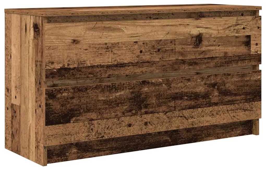 antik fa színű szerelt fa TV-szekrény 100x35x54 cm