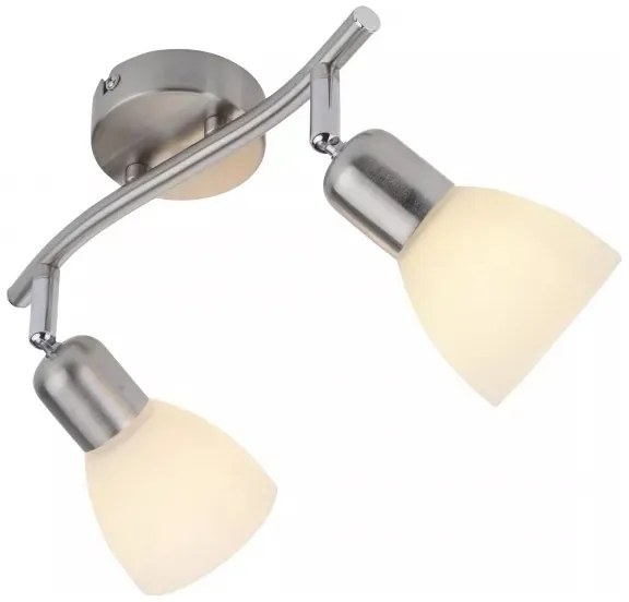 JUST LIGHT. 11952-55 - KARO spotlámpa 2xE14/40W/230V matt króm