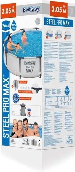 Bestway MAUI SUPERIOR fémvázas medence szett 305 x 76 cm