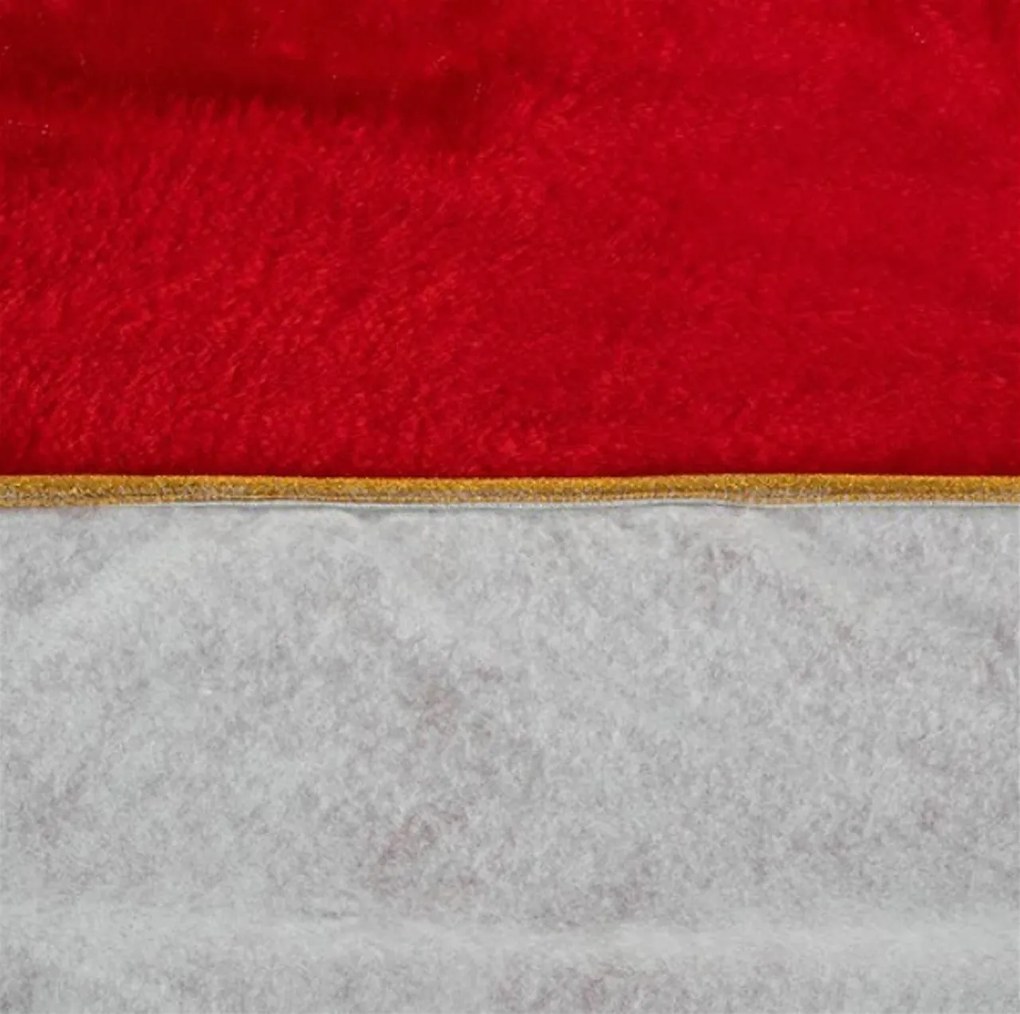 Karácsonyfa alátét RED VELVET 90 cm, piros