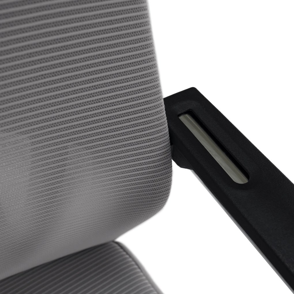 Tárgyalószék, szürke/fekete, KABIR