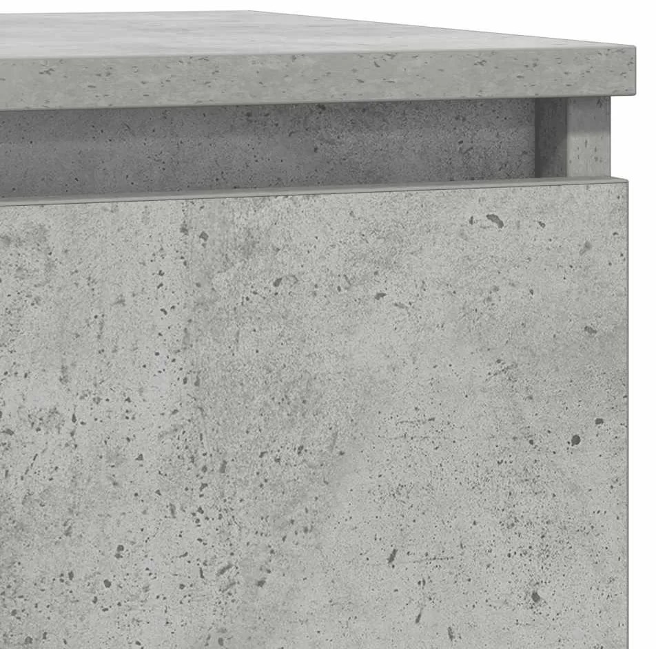 betonszürke szerelt fa tálalószekrény 57x34x76 cm