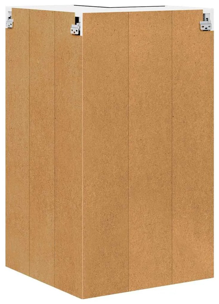 Függő szekrény Riga Fekete tölgy és fehér 57 x 57 x 100 cm