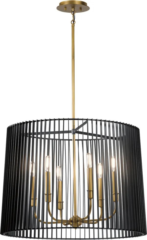 Quintiesse LINARA QN-LINARA-6P-BK Csillár 6x60W/E14