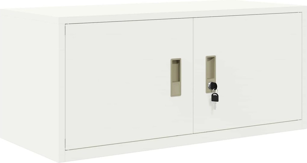 vidaXL Tárolószekrény Fehér 90 x 40 x 40 cm Acél