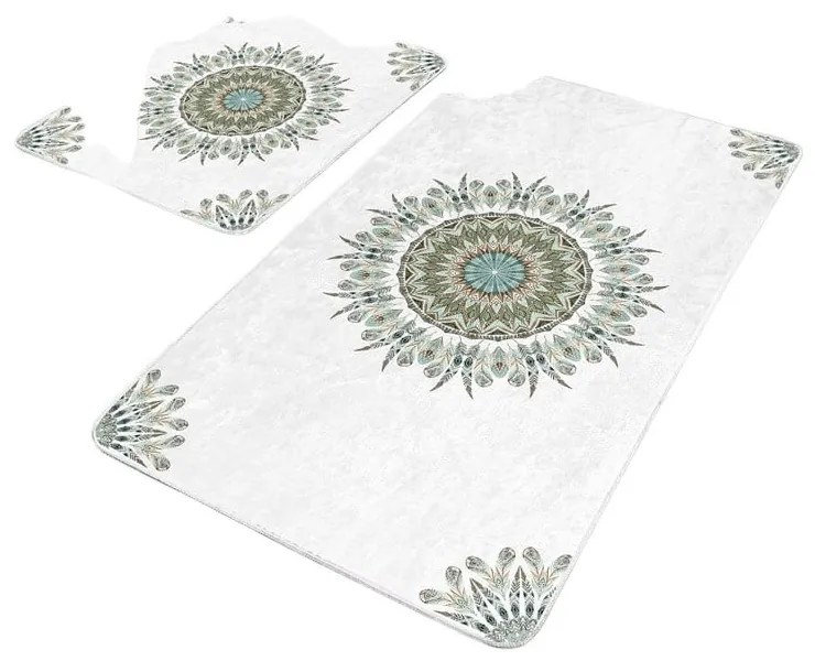 Fehér fürdőszobai kilépő szett 2 db-os 60x100 cm – Mila Home