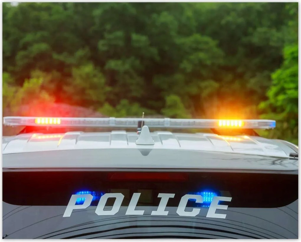 Poszterek 50x40 Villogó rendőrségi fények