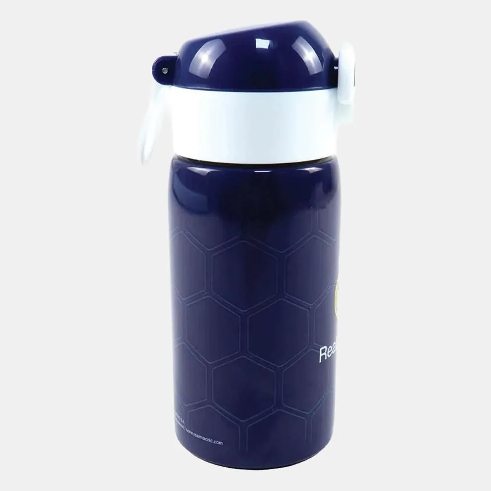Real Madrid Blue alumínium szívószálas kulacs 500 ml