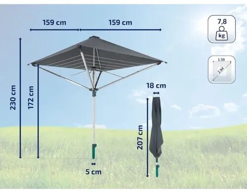 Leifheit LinoProtect 400 kültéri ruhaszárító 82100