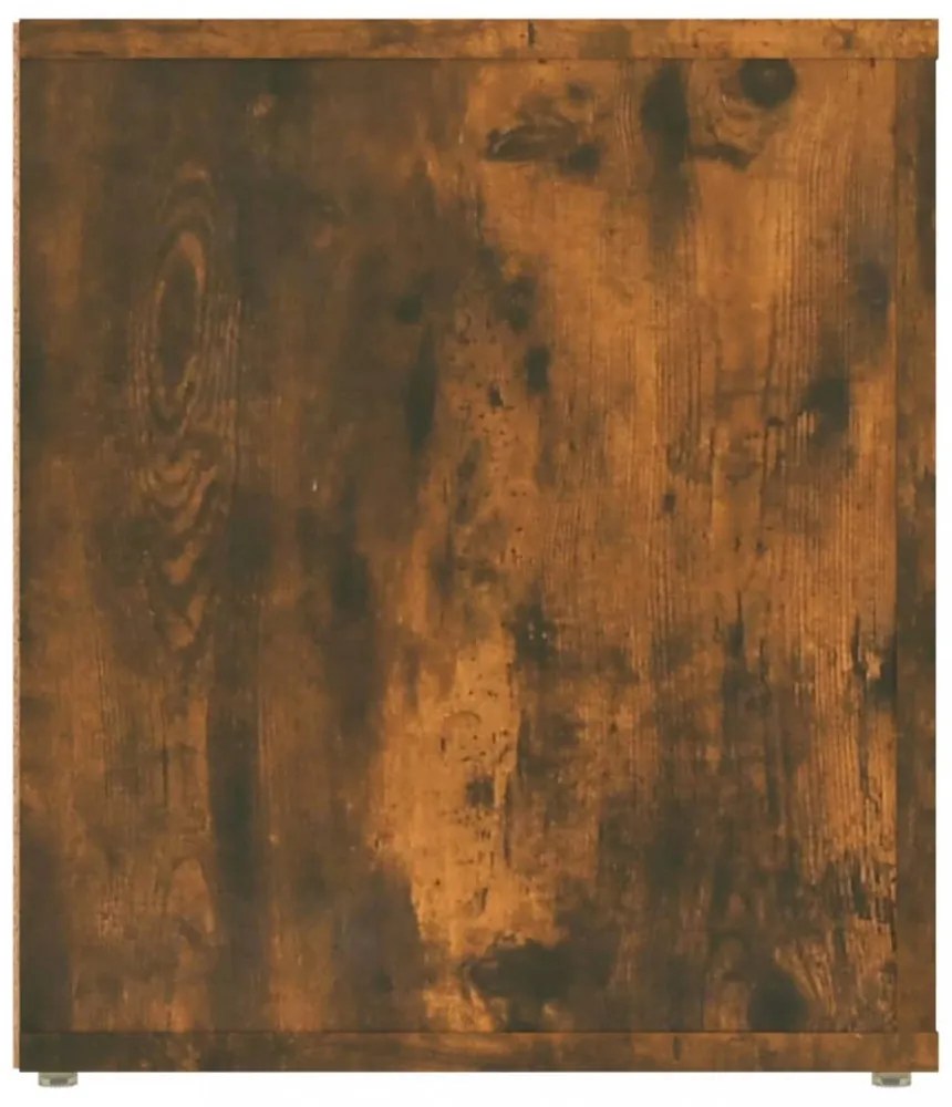 füstös tölgy színű szerelt fa TV-szekrény 100 x 35 x 40 cm