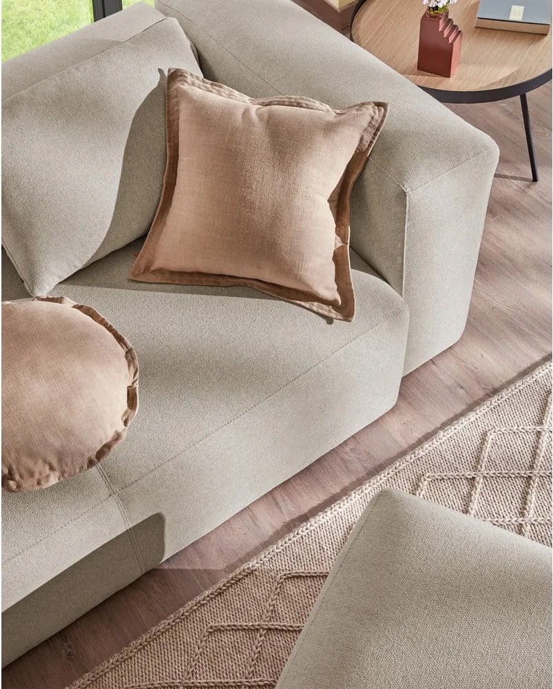 Blok bézs kanapé, 240 cm - Kave Home