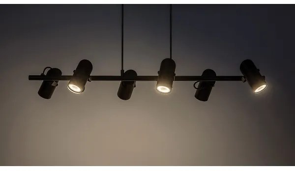 Rabalux 73045 - Csillár zsinóron MAXIMILIAN 6xGU10/25W/230V