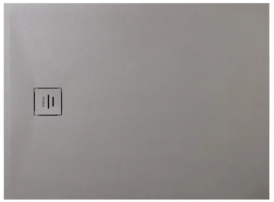 Erga Hyper, SMC zuhanytálca 80x80x2,6 cm + szifon, matt szürke, ERG-V06-SMC-8080S-GR