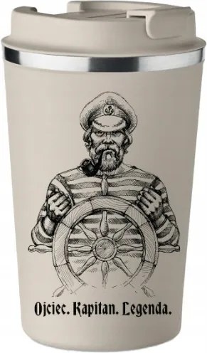 Prémium Termo Bögre bézs Apák napja ajándék Apa Kapitány KT_388