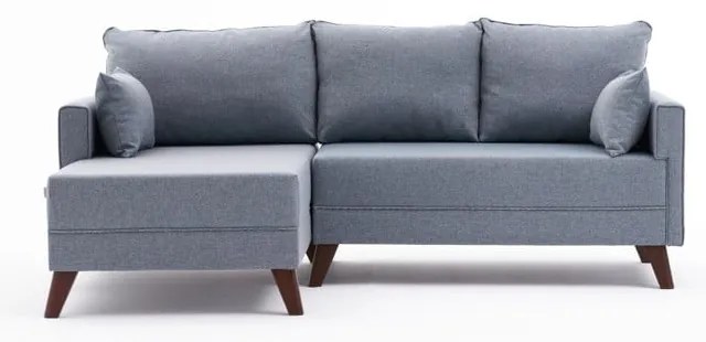 Világoskék sarokkanapé (bal oldali) Bella – Balcab Home